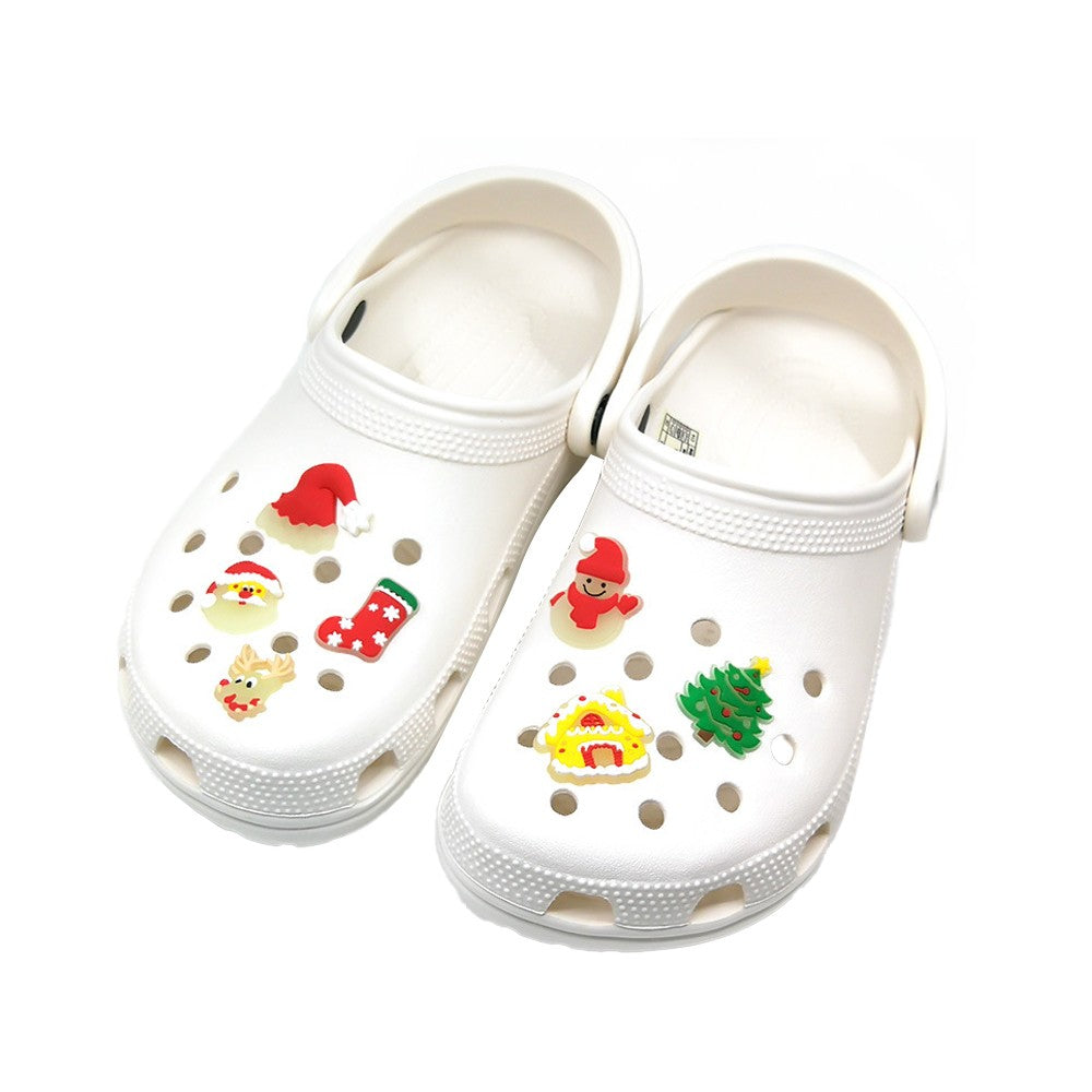 70Pcs Glow in the Dark Christmas Shoe Accessories