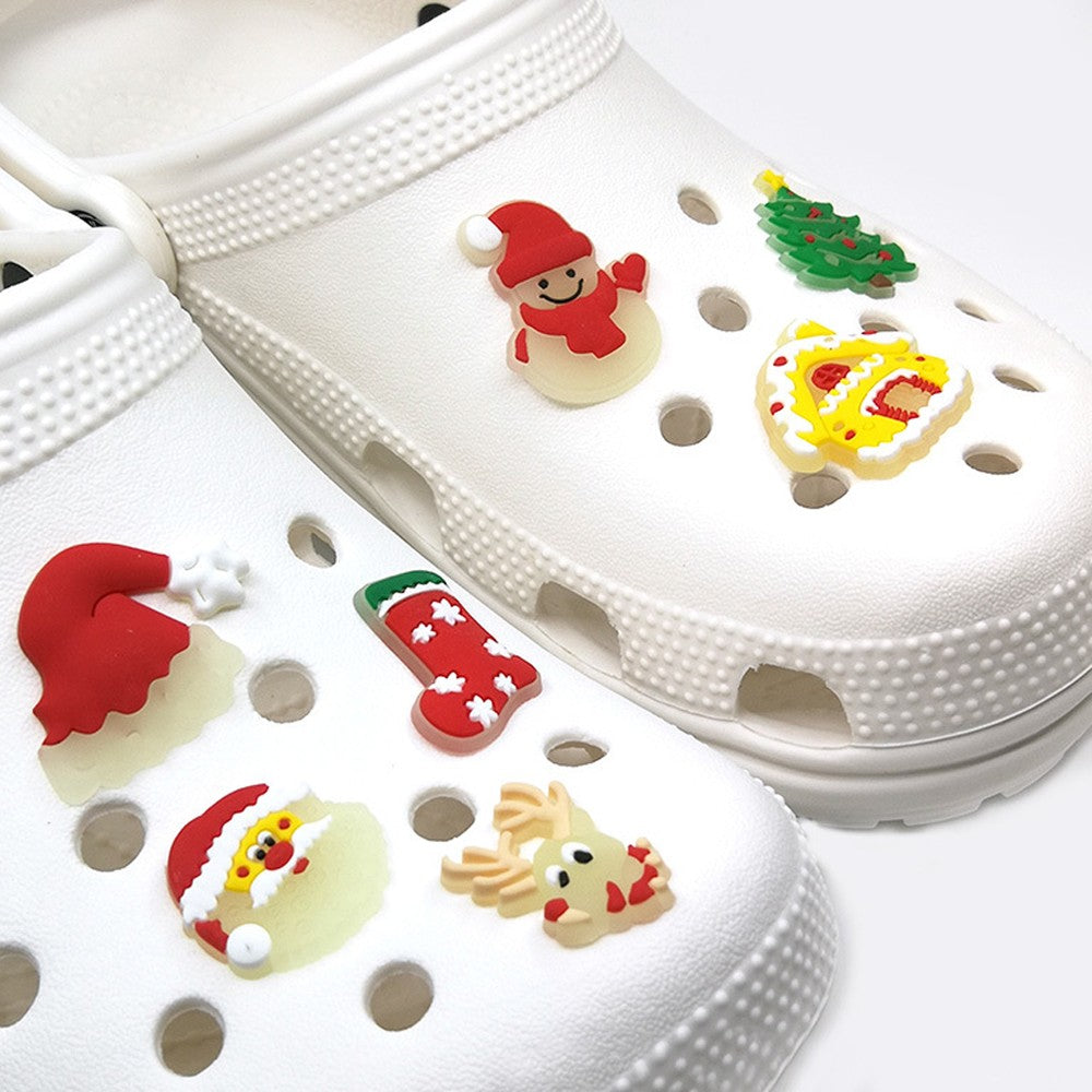 70Pcs Glow in the Dark Christmas Shoe Accessories