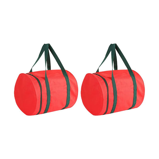 2xChristmas Light Storage Bag with Zipper 600D Oxford Fabric for Holiday