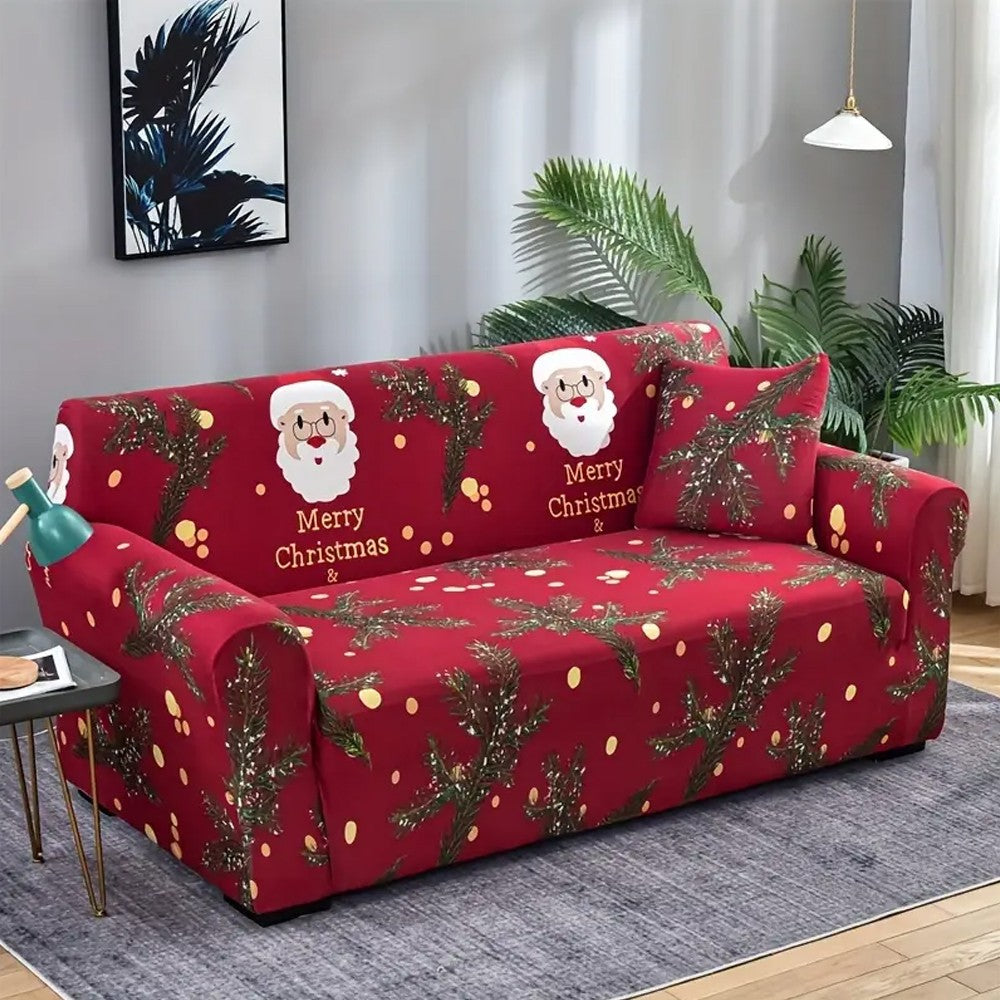 Christmas Stretch Sofa Cover Lounge Slipcover Protector Couch Cover