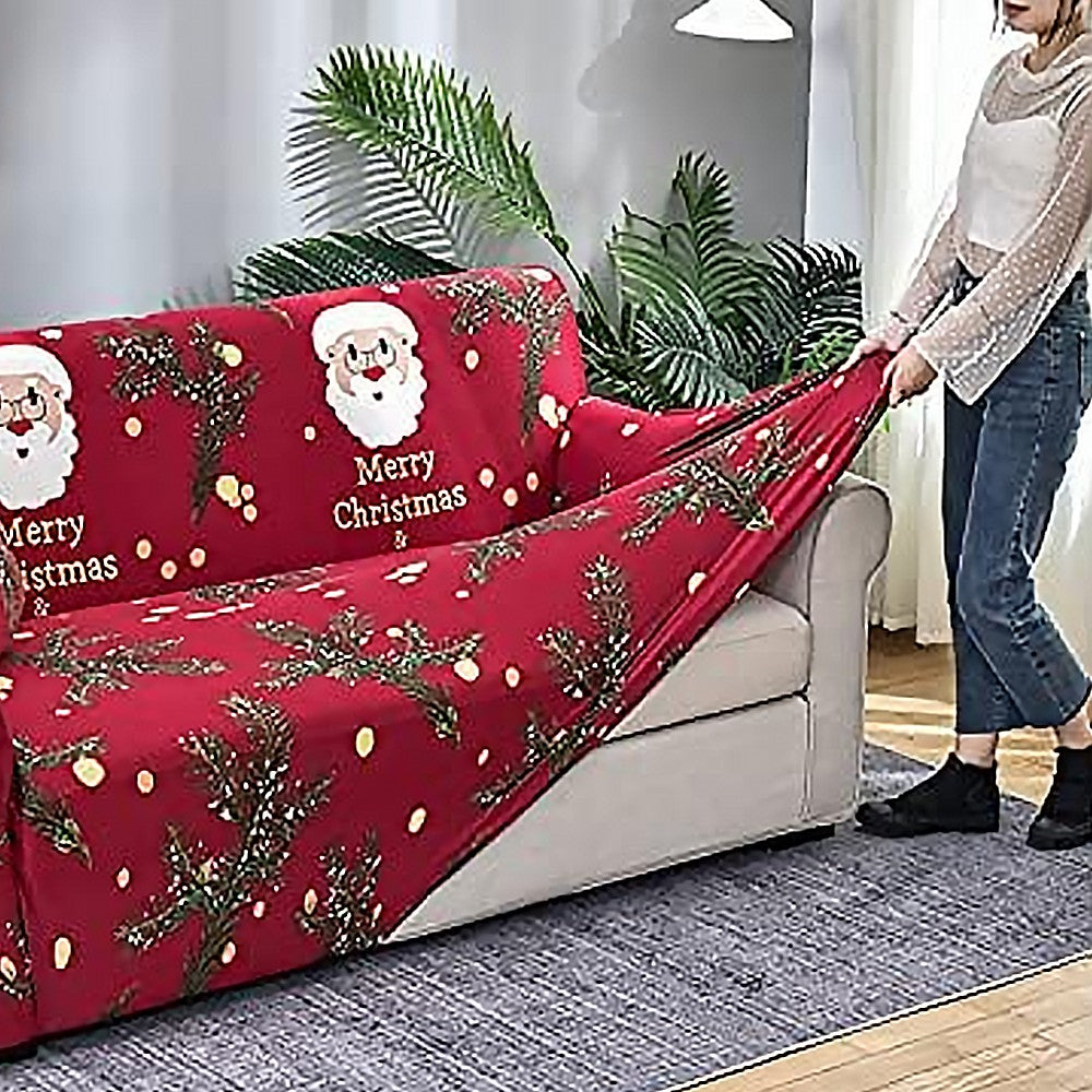 Christmas Stretch Sofa Cover Lounge Slipcover Protector Couch Cover