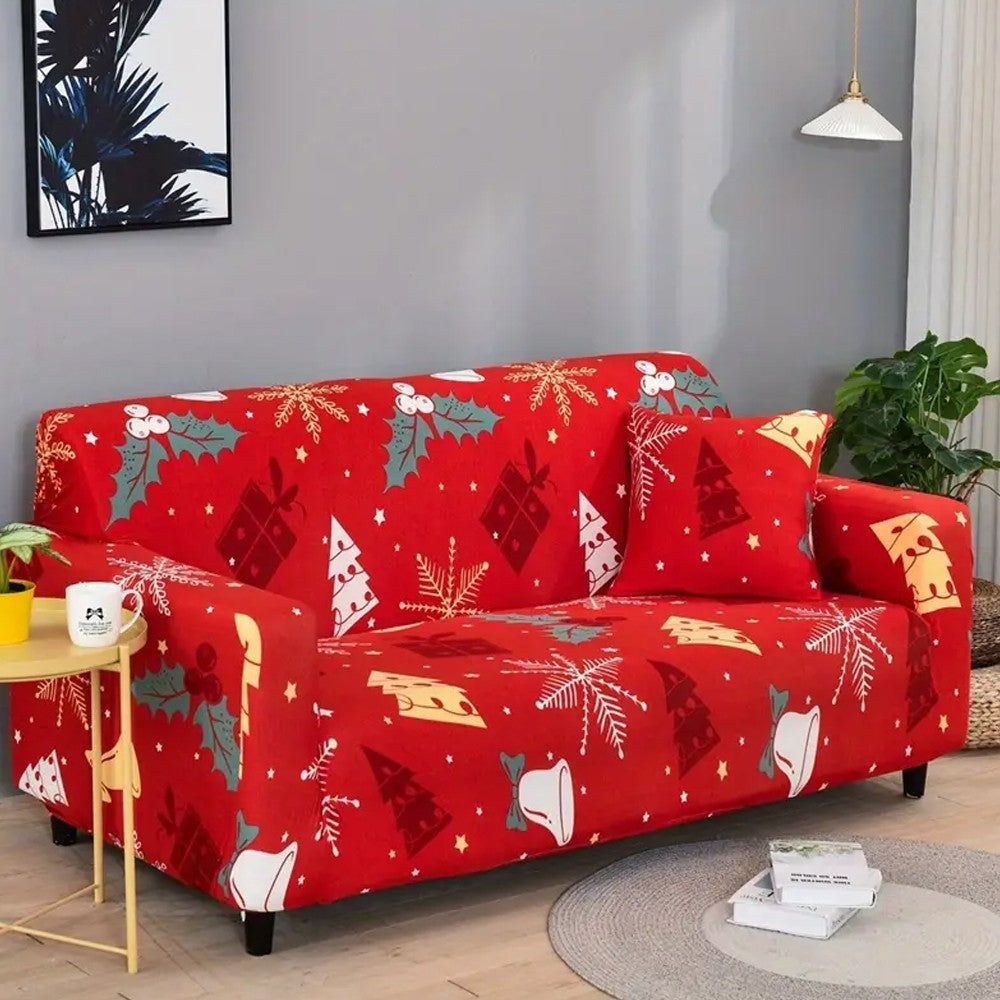 Christmas Stretch Sofa Cover Lounge Slipcover Protector Couch Cover