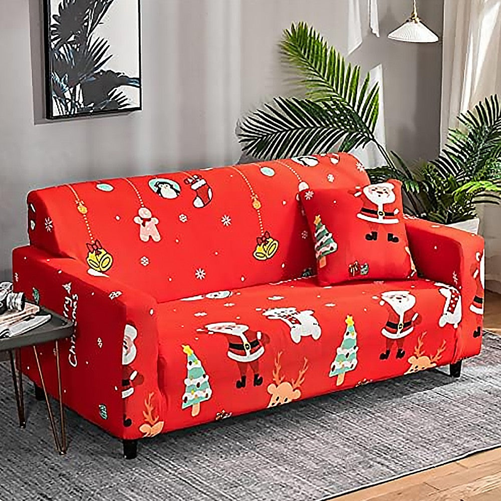Christmas Stretch Sofa Cover Lounge Slipcover Protector Couch Cover