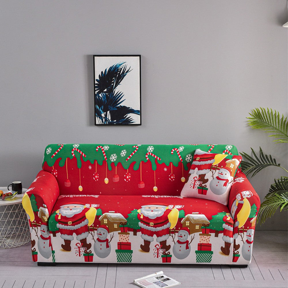 Christmas Stretch Sofa Cover Lounge Slipcover Protector Couch Cover