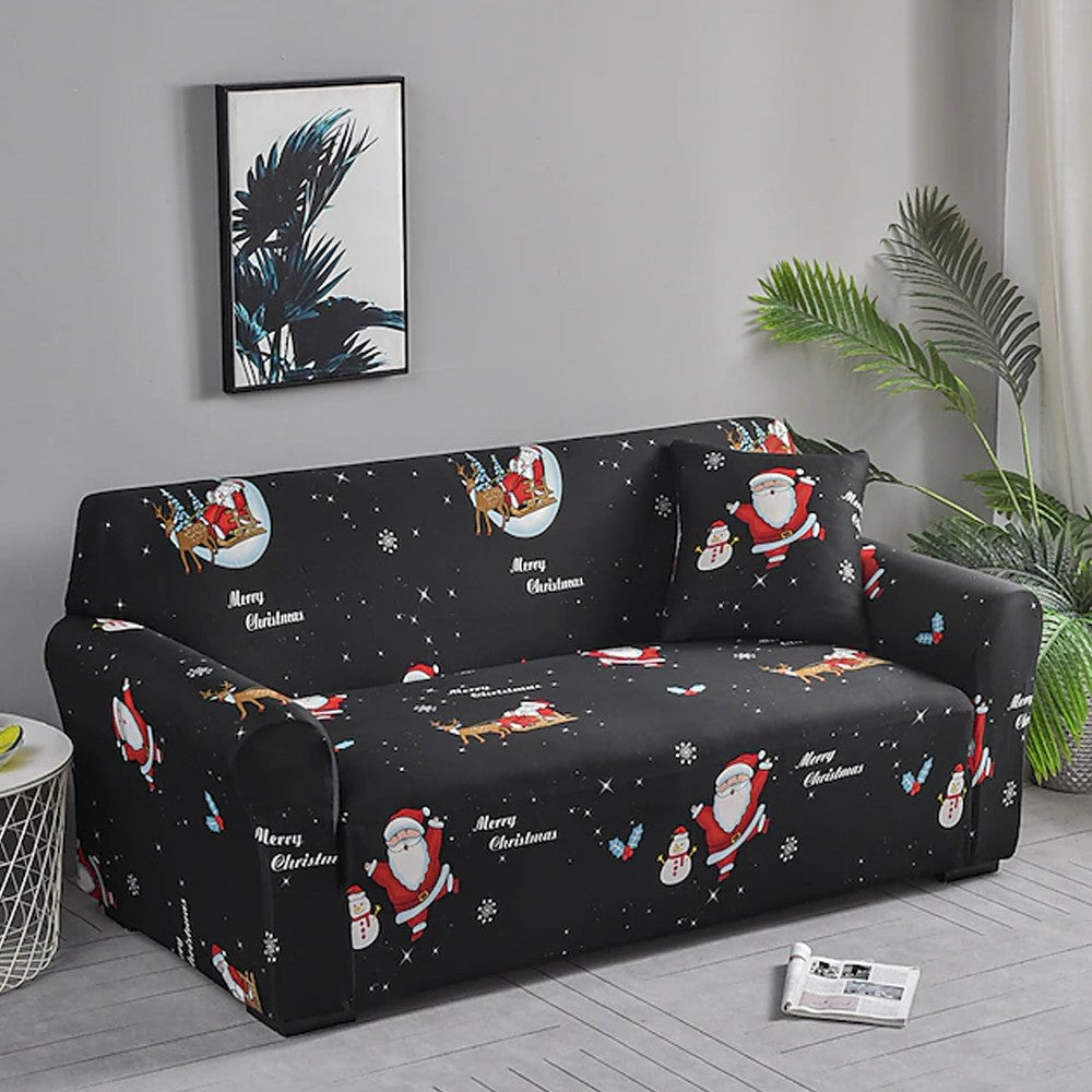 Christmas Stretch Sofa Cover Lounge Slipcover Protector Couch Cover