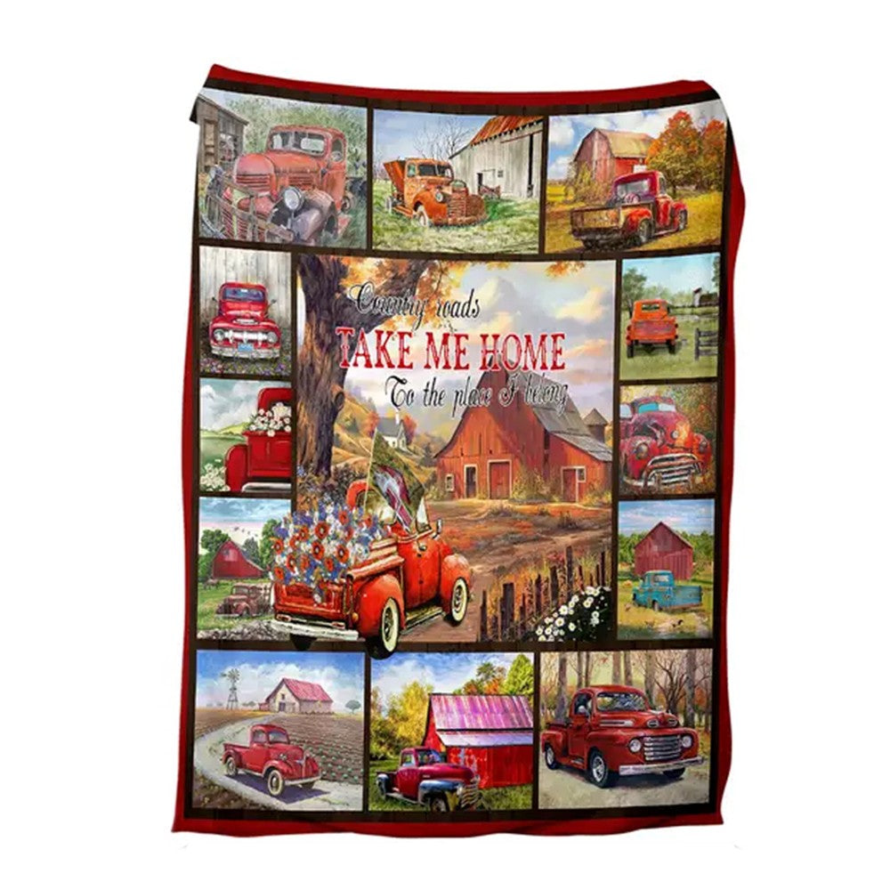 150x200cm Flannel Blanket Warm Cozy Christmas Sofa Throw Blanket - Style 2