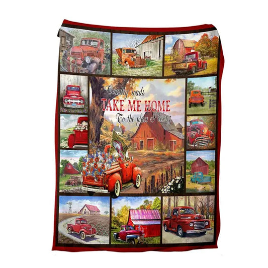 150x200cm Flannel Blanket Warm Cozy Christmas Sofa Throw Blanket - Style 2