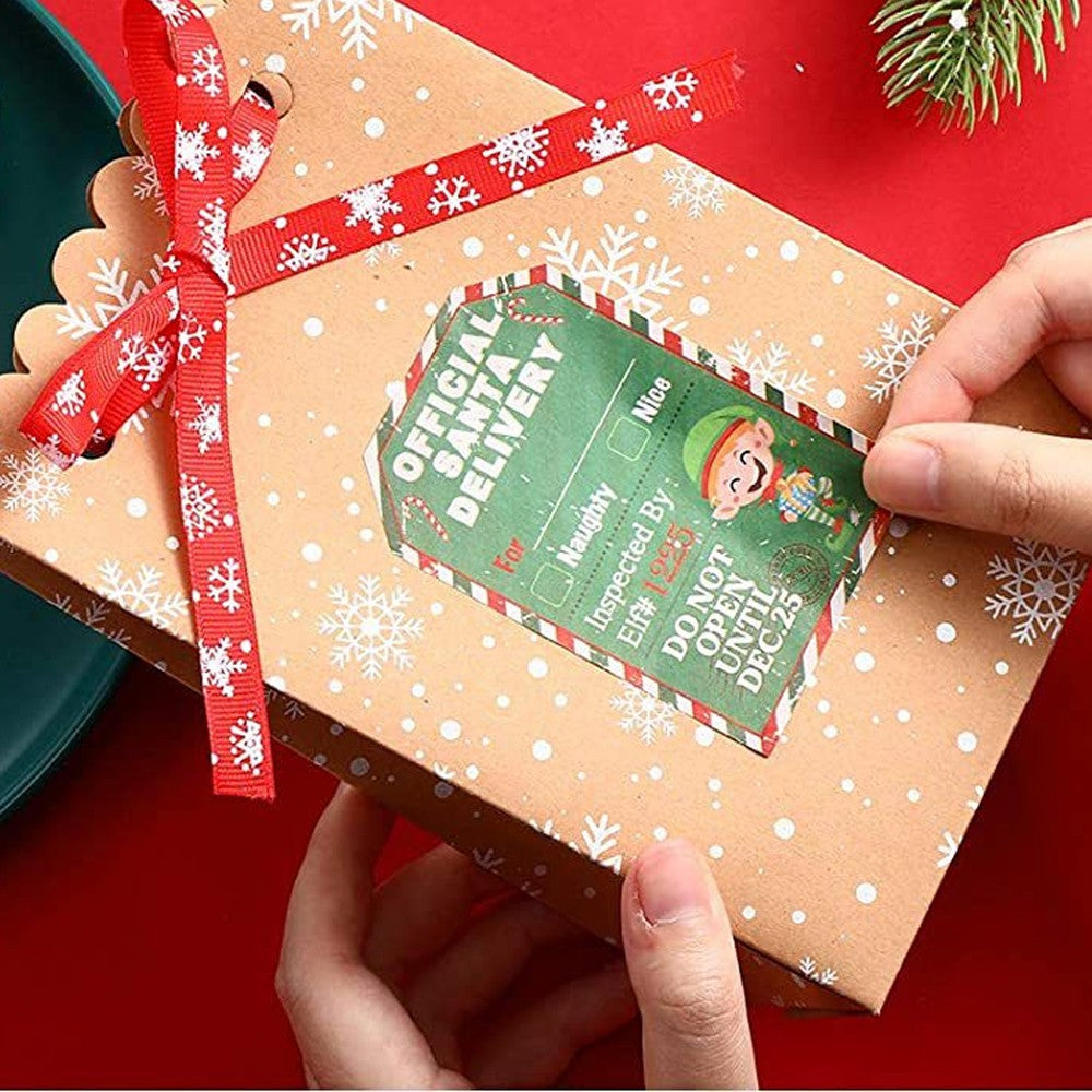 200Pcs/Roll Christmas Favor Packaging Sticker Labels Xmas Wrapping Decor-Style 1