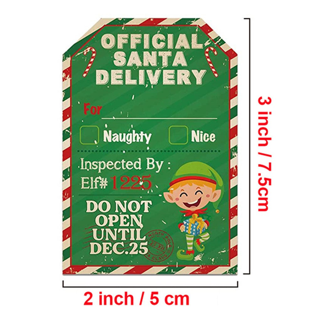 200Pcs/Roll Christmas Favor Packaging Sticker Labels Xmas Wrapping Decor-Style 1