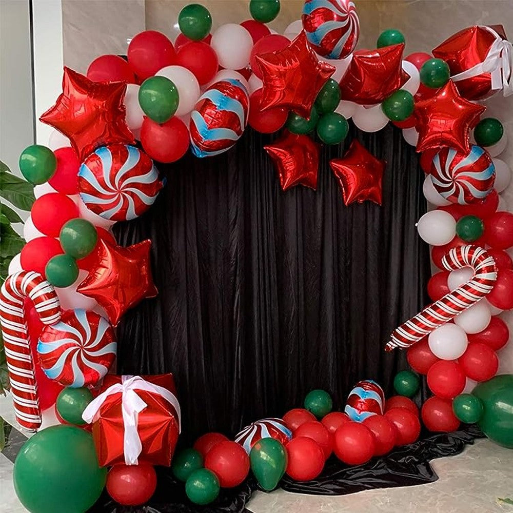 Christmas Balloon Garland Arch Kit Foil Balloon Christmas Party Decorations