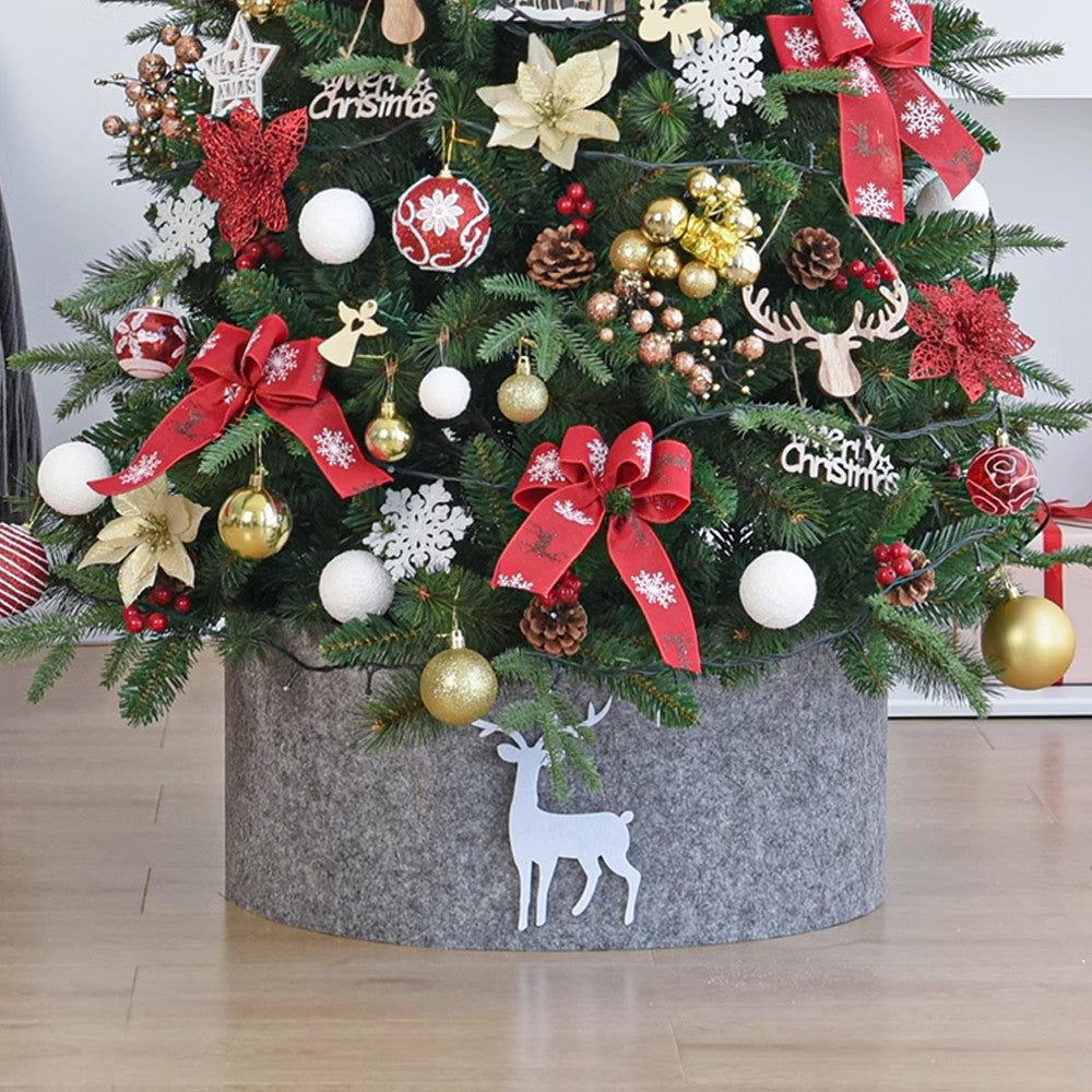 120x20cm Christmas Tree Collar Tree Skirt Xmas Tree Stand Cover Xmas Home Decor