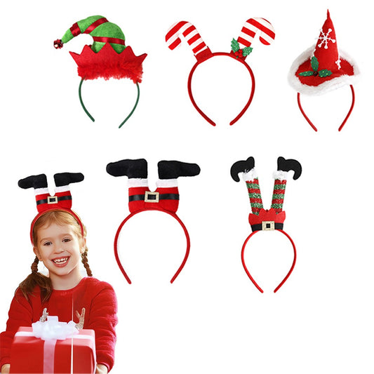 5Pcs Christmas Headbands Head Hoop Dress Up Party Props Hair Accessories for Women Girls