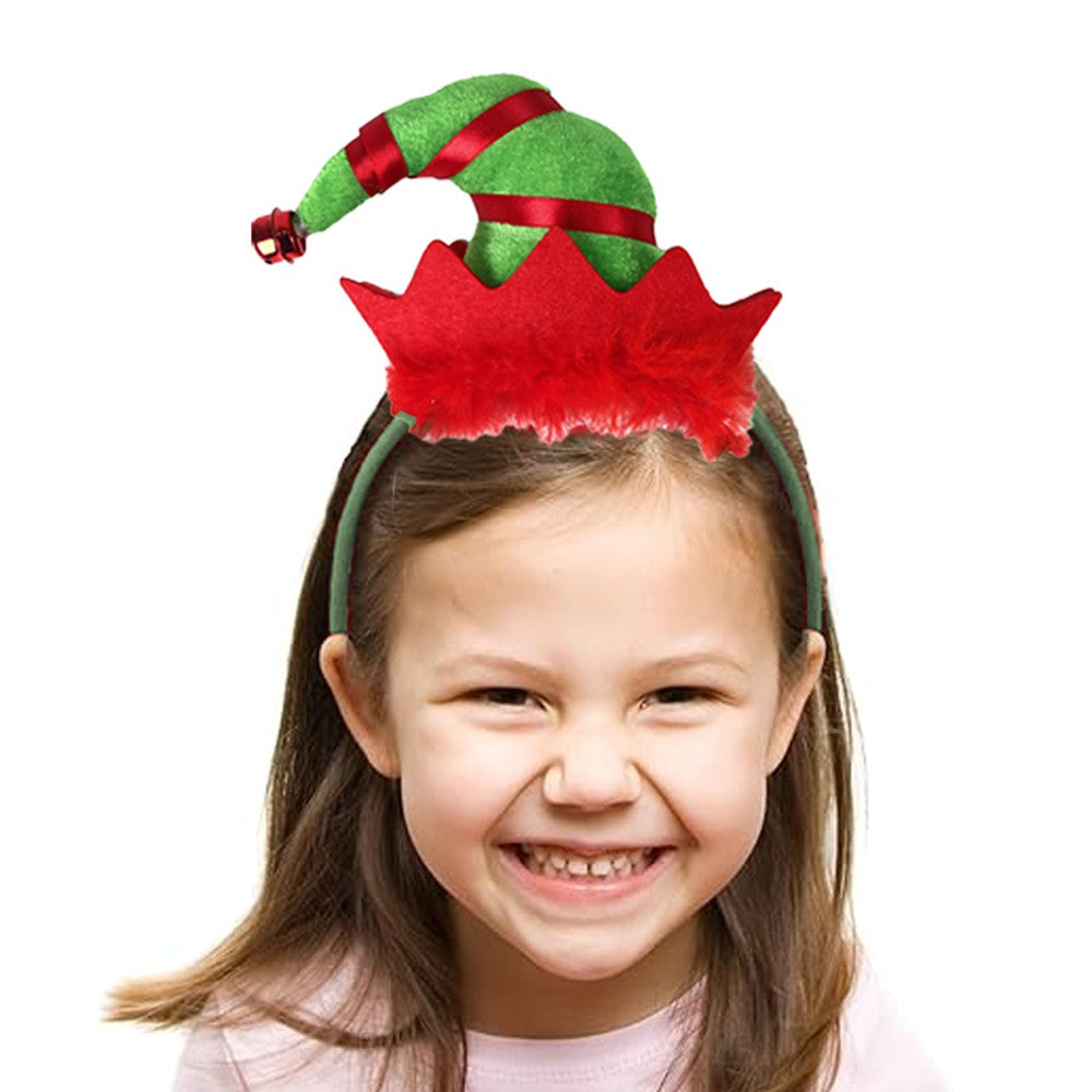 10Pcs Christmas Headbands Head Hoop Dress Up Party Props Hair Accessories for Women Girls