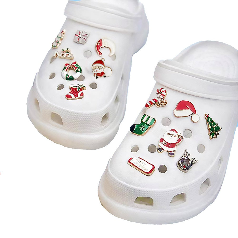 17pcs Christmas Shoes Decoration Shoe Charms for Men Women Adult Party Holiday