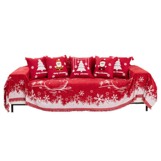 130x180cm Christmas Sofa Cover Sofa Blanket Couch Protector Slipcover - Style 3