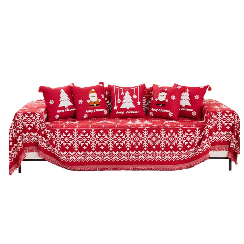 280x180cm Christmas Sofa Cover Sofa Blanket Couch Protector Slipcover - Style 4