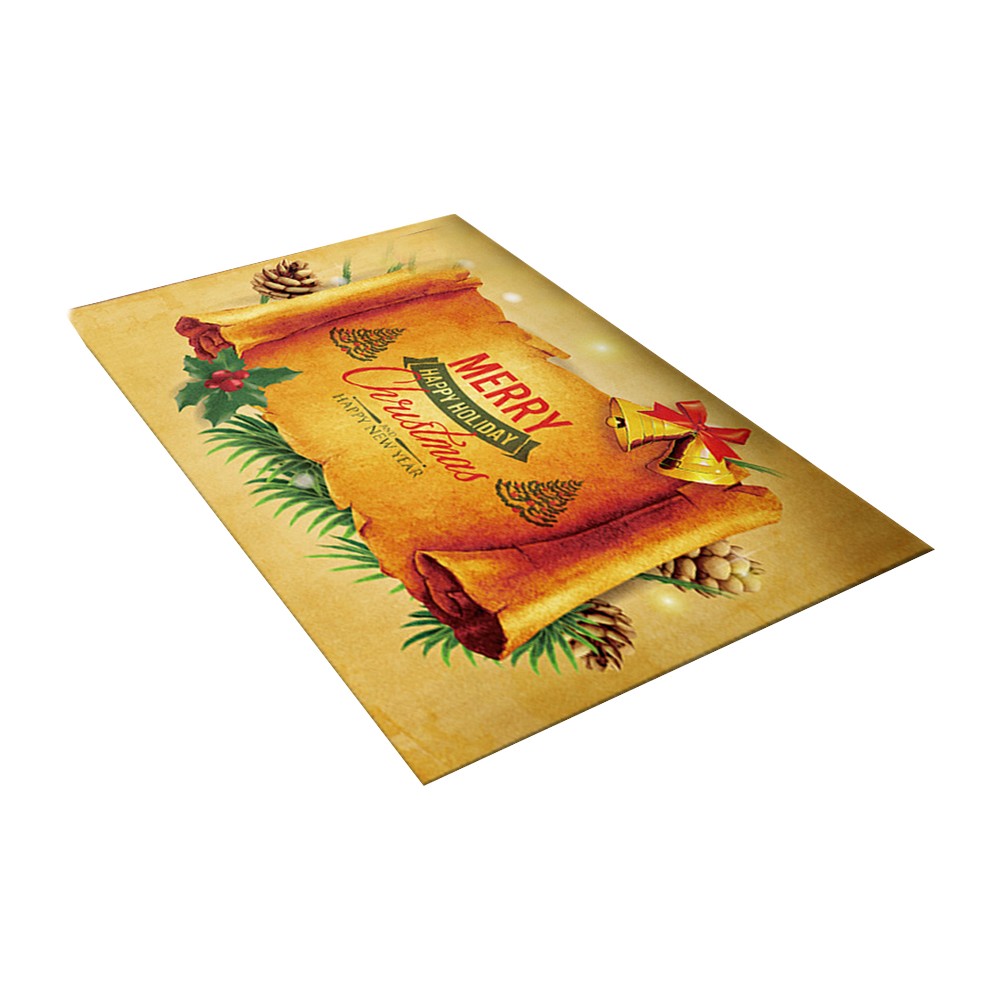 Style1 Christmas Door Mat Xmas Home Decoration Non Slip Floor Doormats