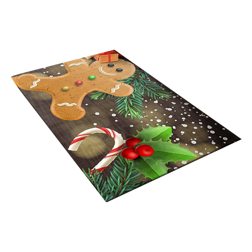 Style2 Christmas Door Mat Xmas Home Decoration Non Slip Floor Doormats