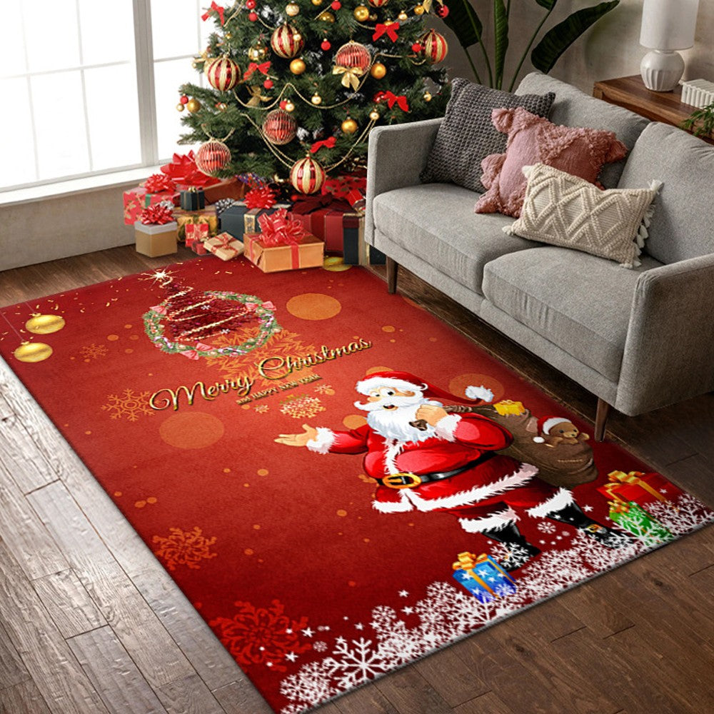 Style3 Christmas Door Mat Xmas Home Decoration Non Slip Floor Doormats