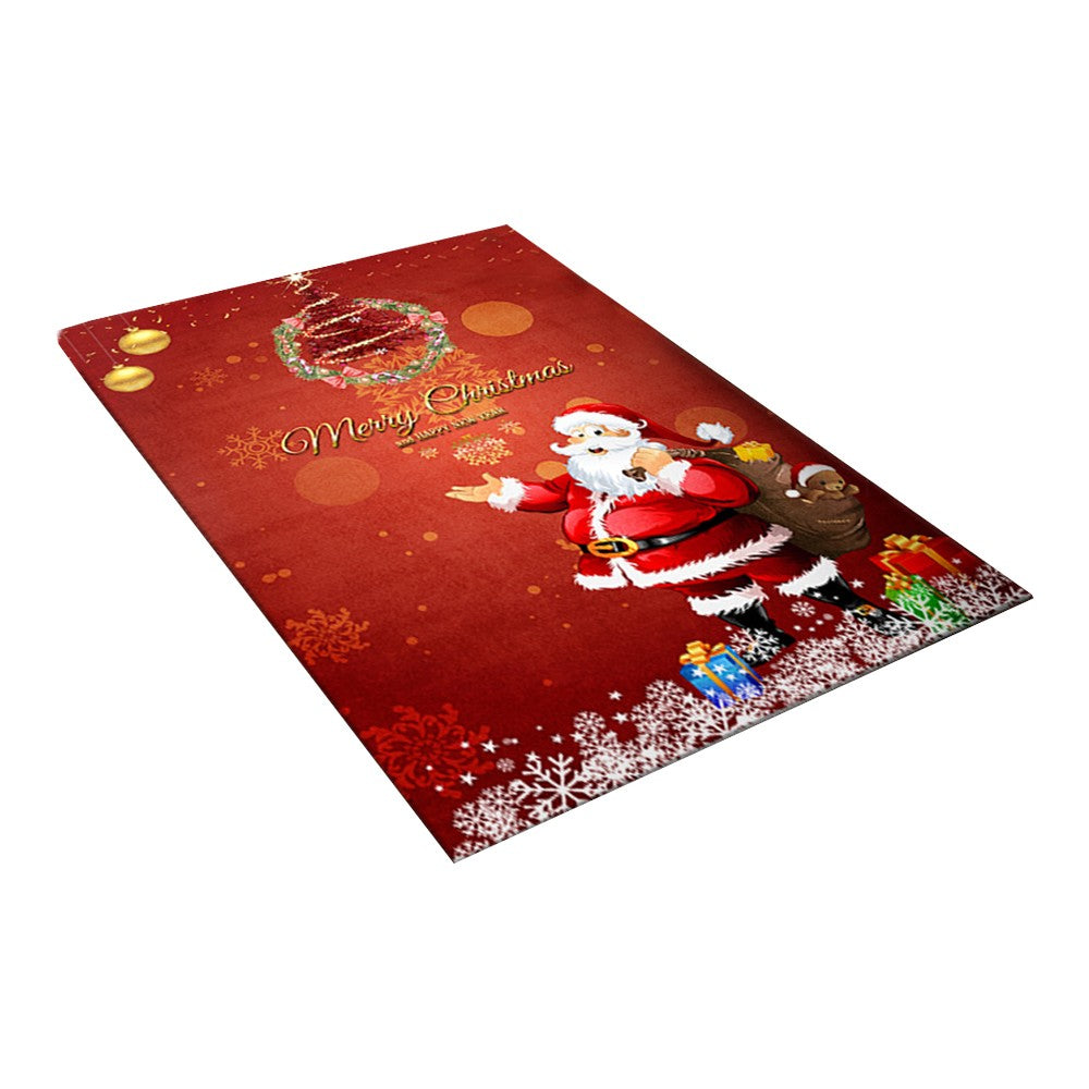 Style3 Christmas Door Mat Xmas Home Decoration Non Slip Floor Doormats