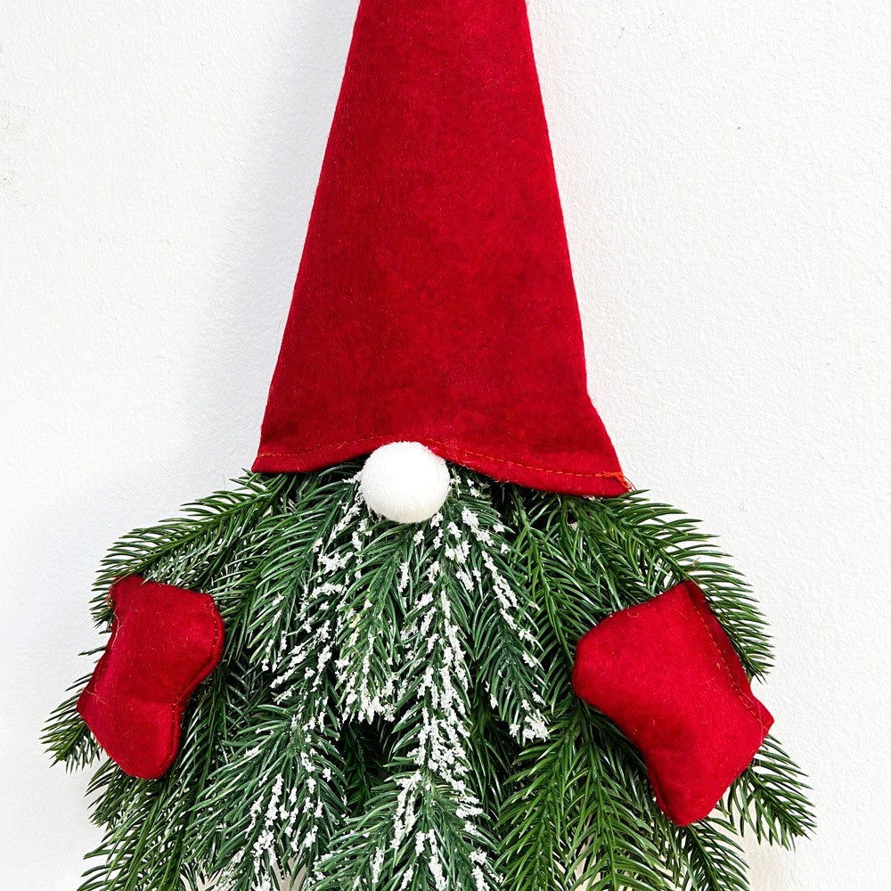 1Pc Christmas Tree Gnomes Ornament Long-legged Elf Door Hanging Wreath Pendant Xmas Decor