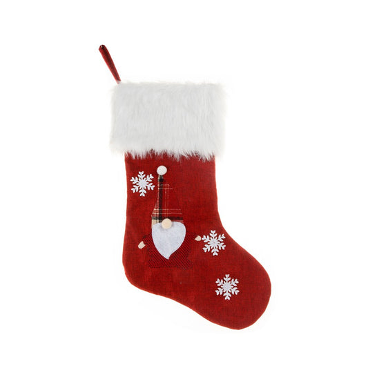 Christmas Stocking with Lights Pendant Sock for Home Party Decor - Santa Claus