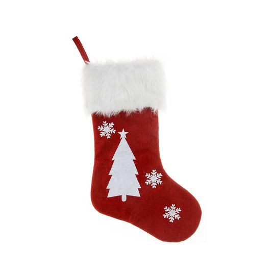 Christmas Stocking with Lights Pendant Sock for Home Party Decor - Xmas Tree