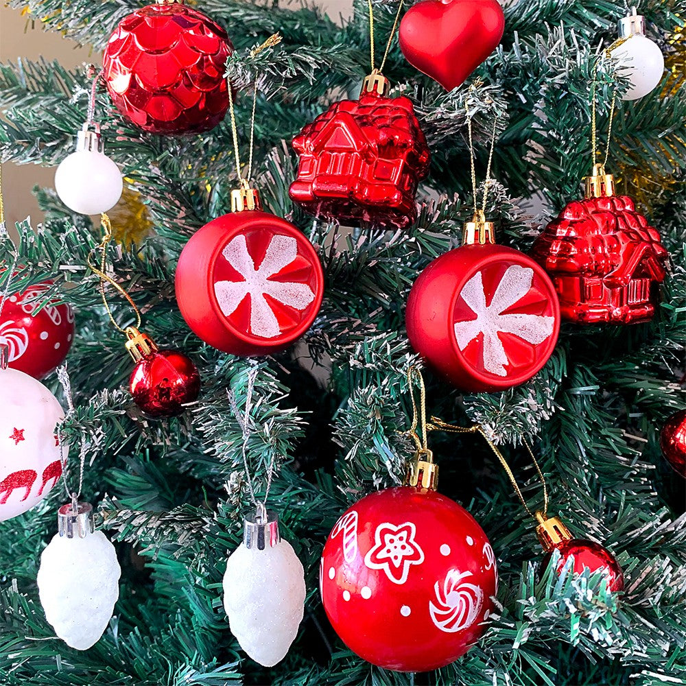 Christmas Ball Ornaments Christmas Tree Decoration Ball Box Funny Party Decor