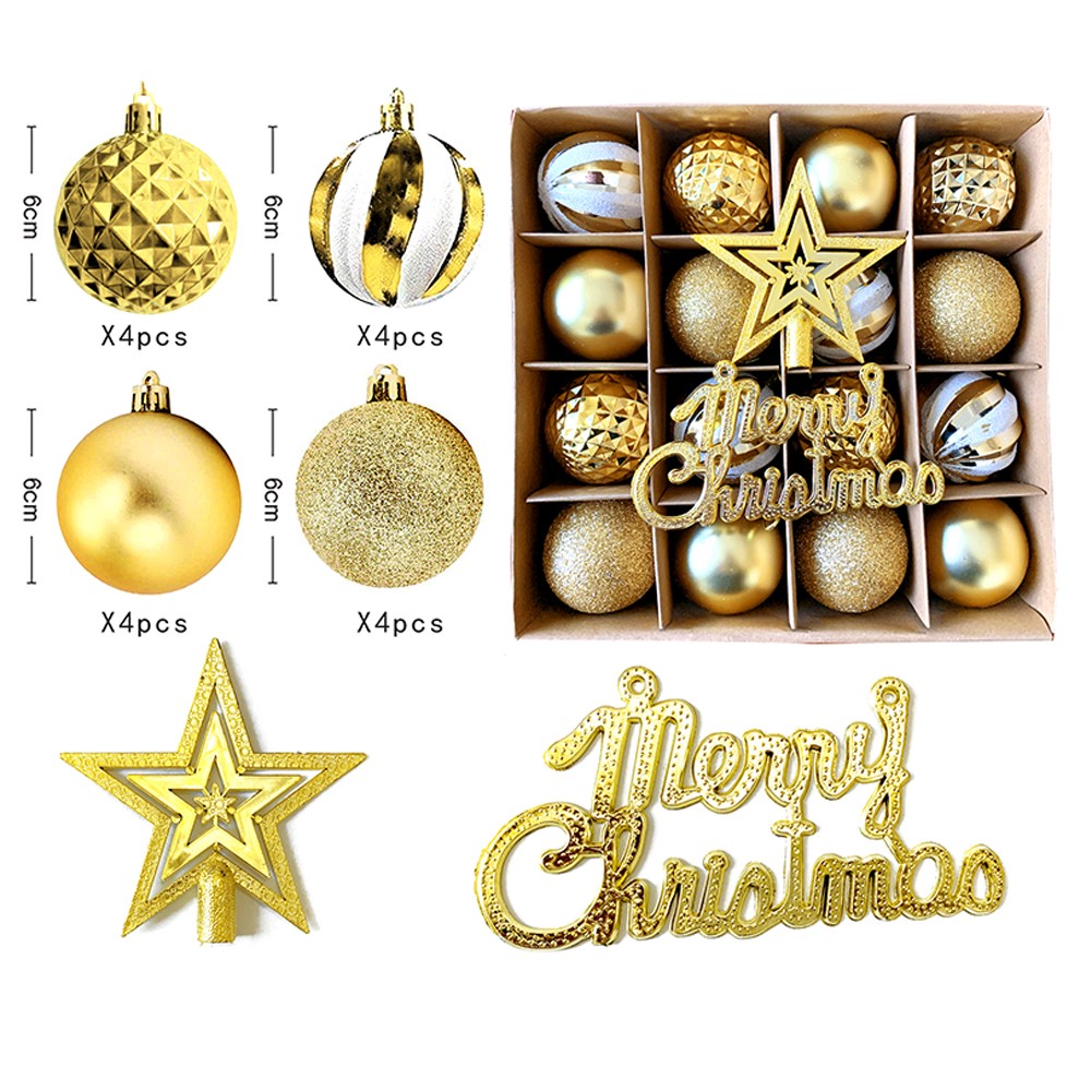 Christmas Ball Ornaments Christmas Tree Decoration Ball Box Funny Party Decor