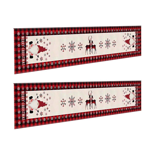 2Pcs 35x300cm Christmas Holiday Garage Door Banner Indoor Outdoor Wall Hanging Decor