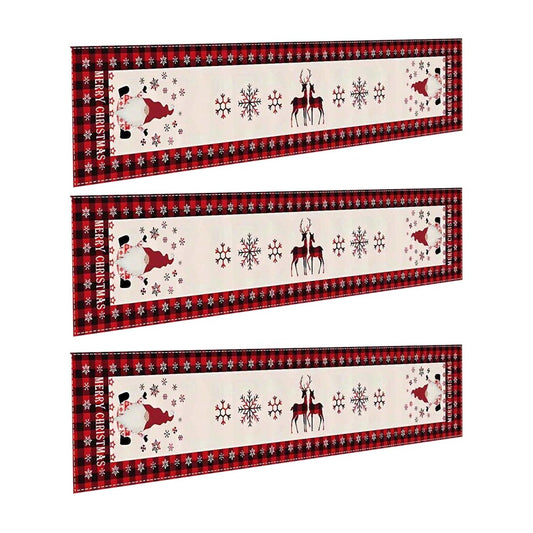 3Pcs 35x300cm Christmas Holiday Garage Door Banner Indoor Outdoor Wall Hanging Decor