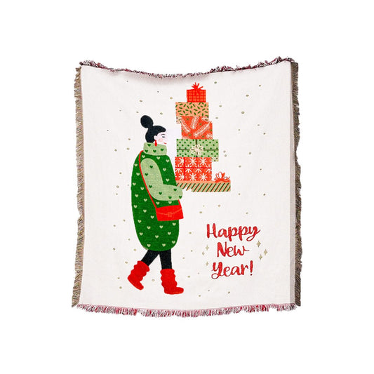 180x130cm Christmas Theme Camping Blanket Sofa Blanket - Style 3