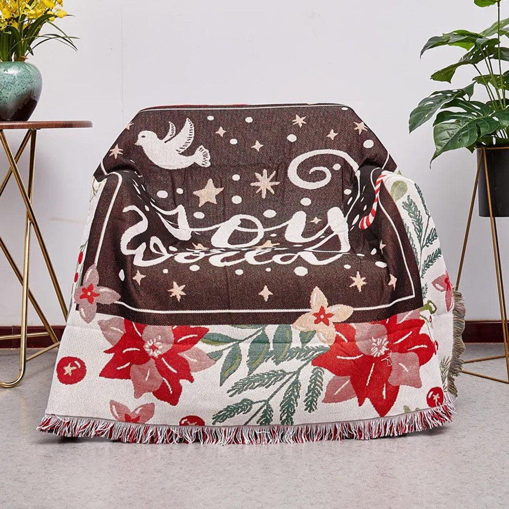 180x130cm Christmas Theme Camping Blanket Sofa Blanket - Style 4