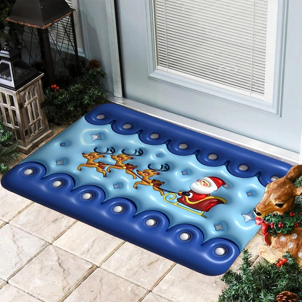 40x60cm Funny Christmas Printed Doormat Non-slip Indoor Home Floor Mat - Style 4