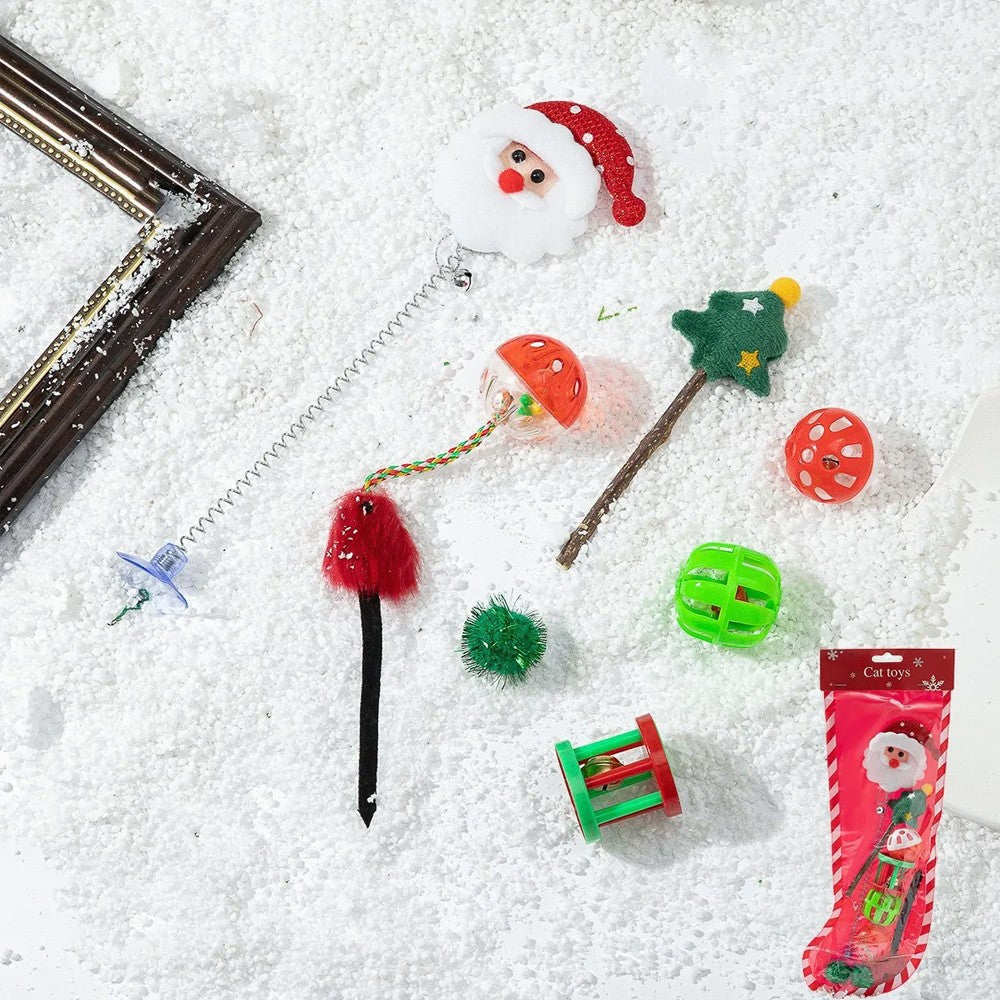 Christmas Cat Toy Set Cat Interactive Toy Set - Set 1