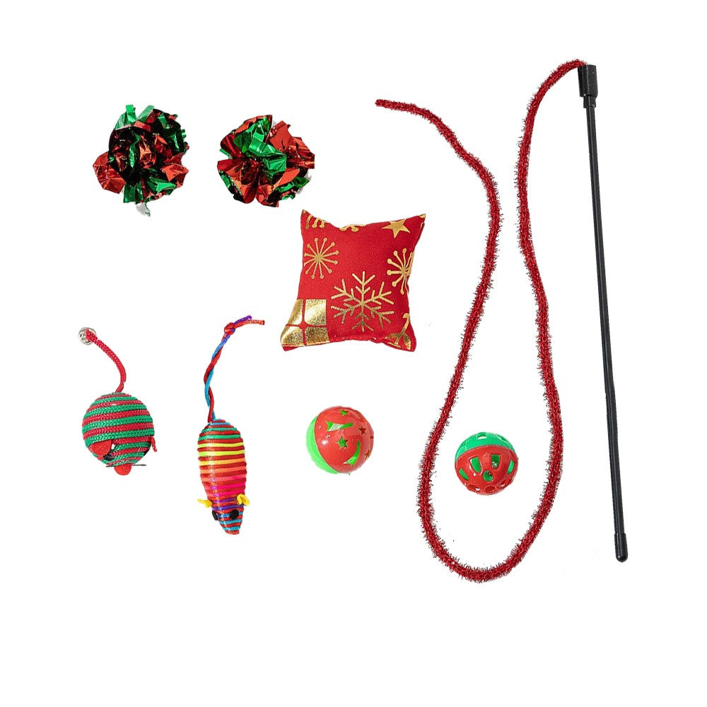 Christmas Cat Toy Set Cat Interactive Toy Set - Set 2