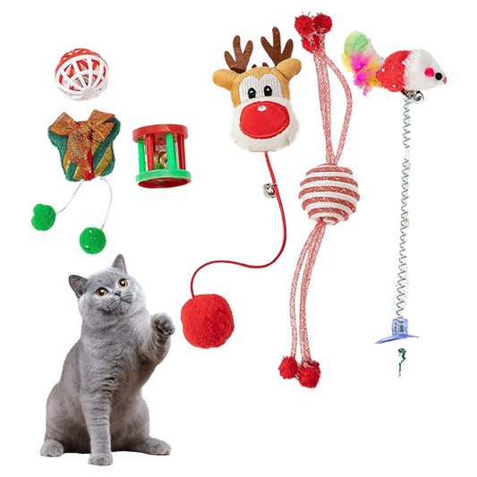 Christmas Cat Toy Set Cat Interactive Toy Set - Set 3