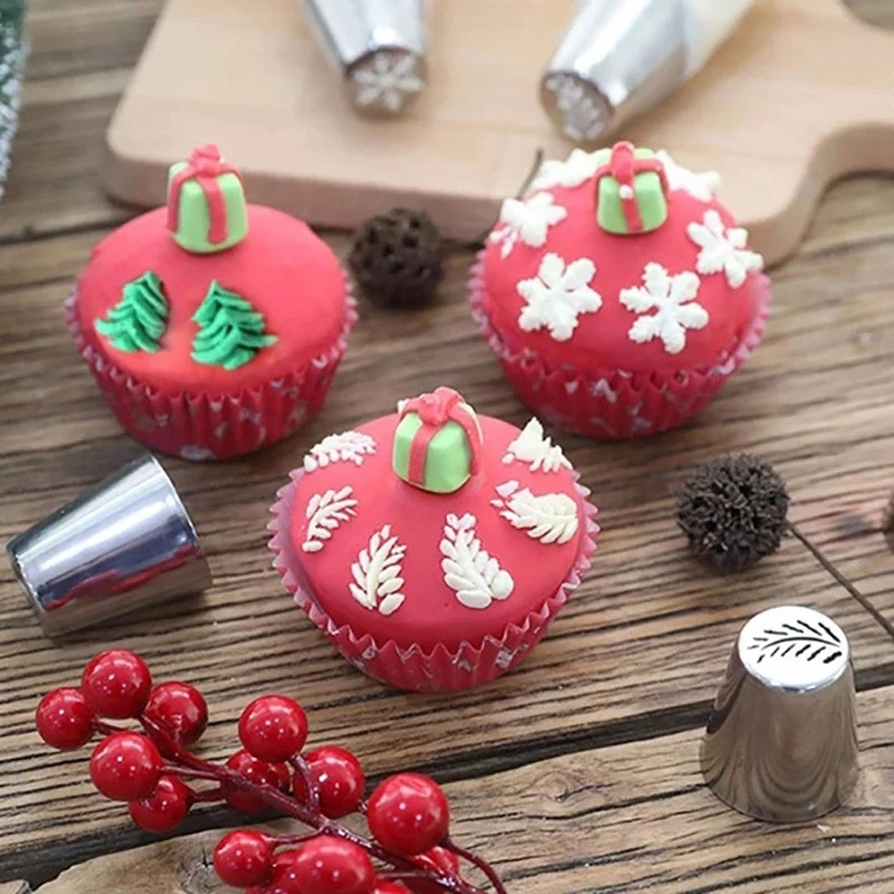 13-Piece Russian Flower Icing Piping Nozzle Tips DIY Cake Baking Decor Tools