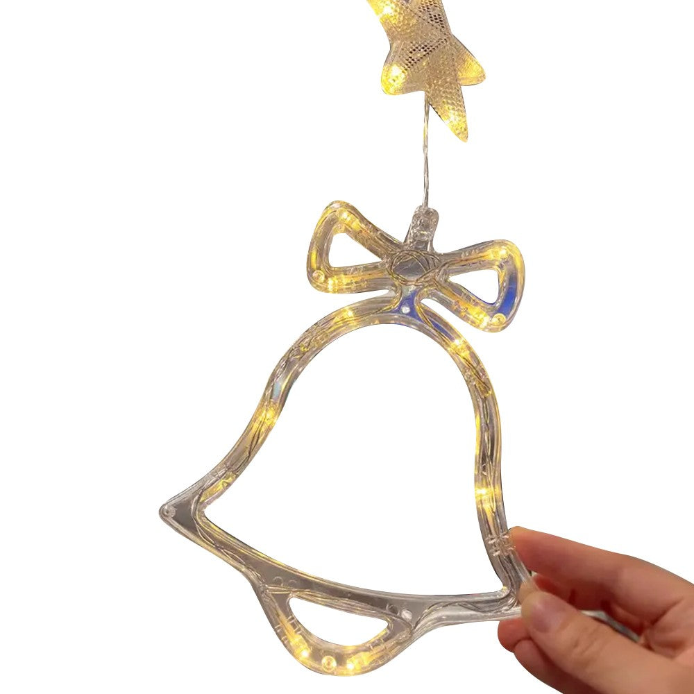 3xChristmas Window Hanging Lights LED Sucker Lamp for Indoor Outdoor Decor