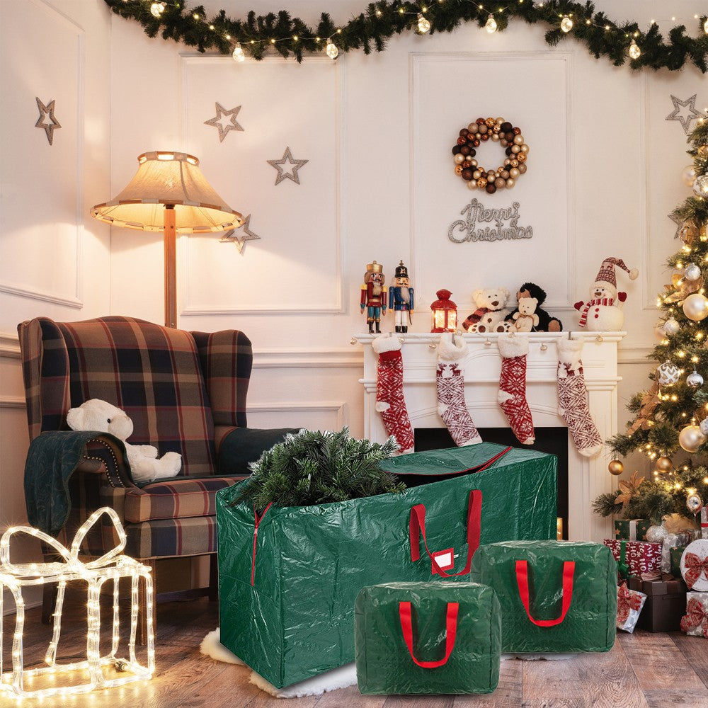 3xChristmas Tree Storage Bags waterproof Organizer Bags