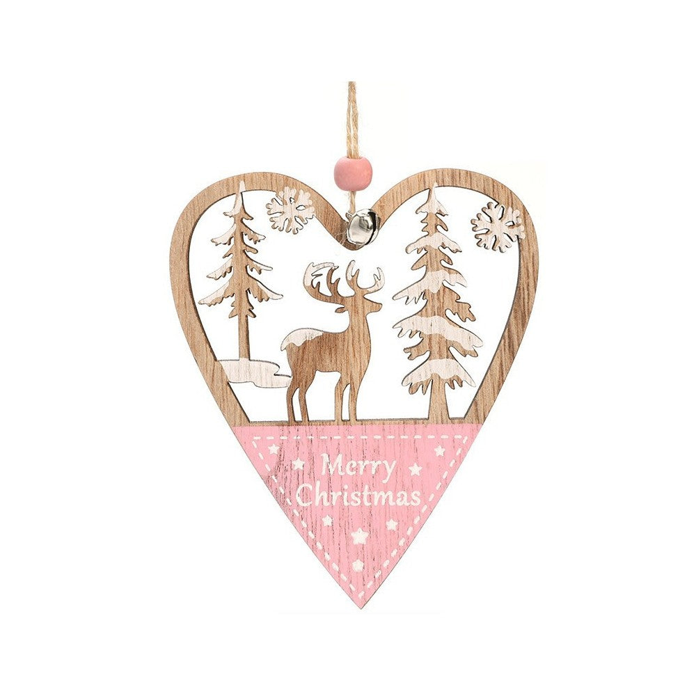 3Pcs Christmas Wooden Hanging Ornament Xmas Tree Pendant Decorations Home Decor