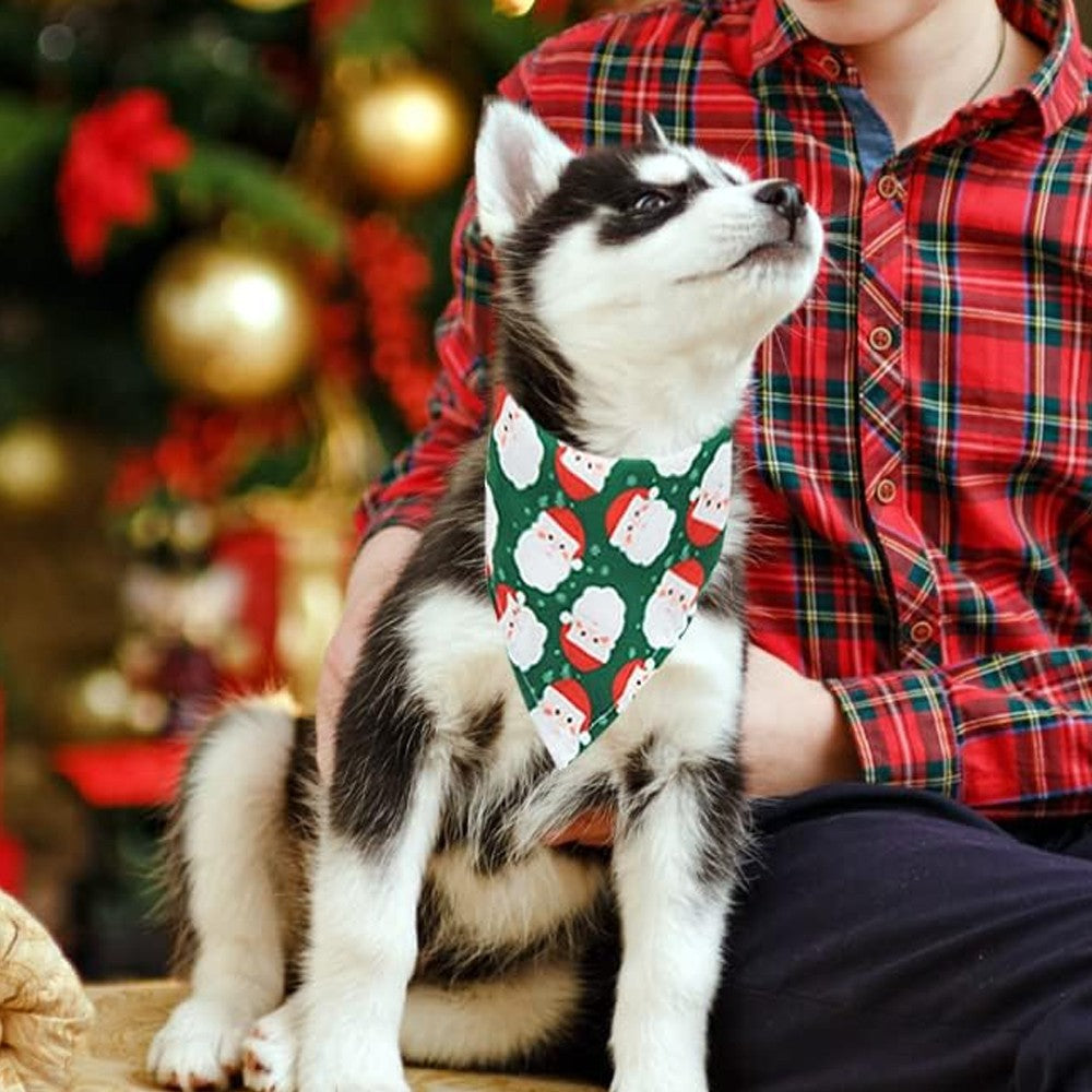 3xTriangle Xmas Pet Scarf Bibs Pet Accessories Decoration for Cats Dogs
