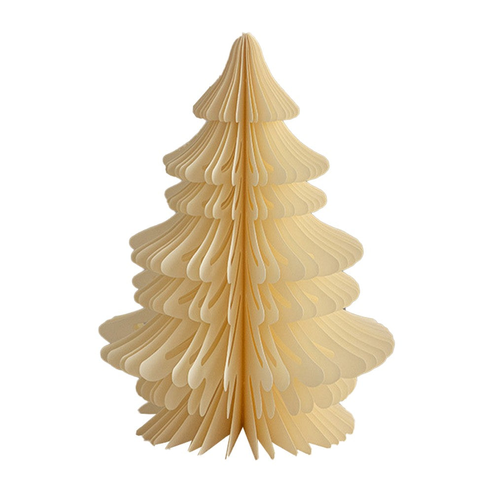 4Pcs Tabletop Paper Honeycomb Christmas Tree Xmas Party Home Decor - 20cm+30cm