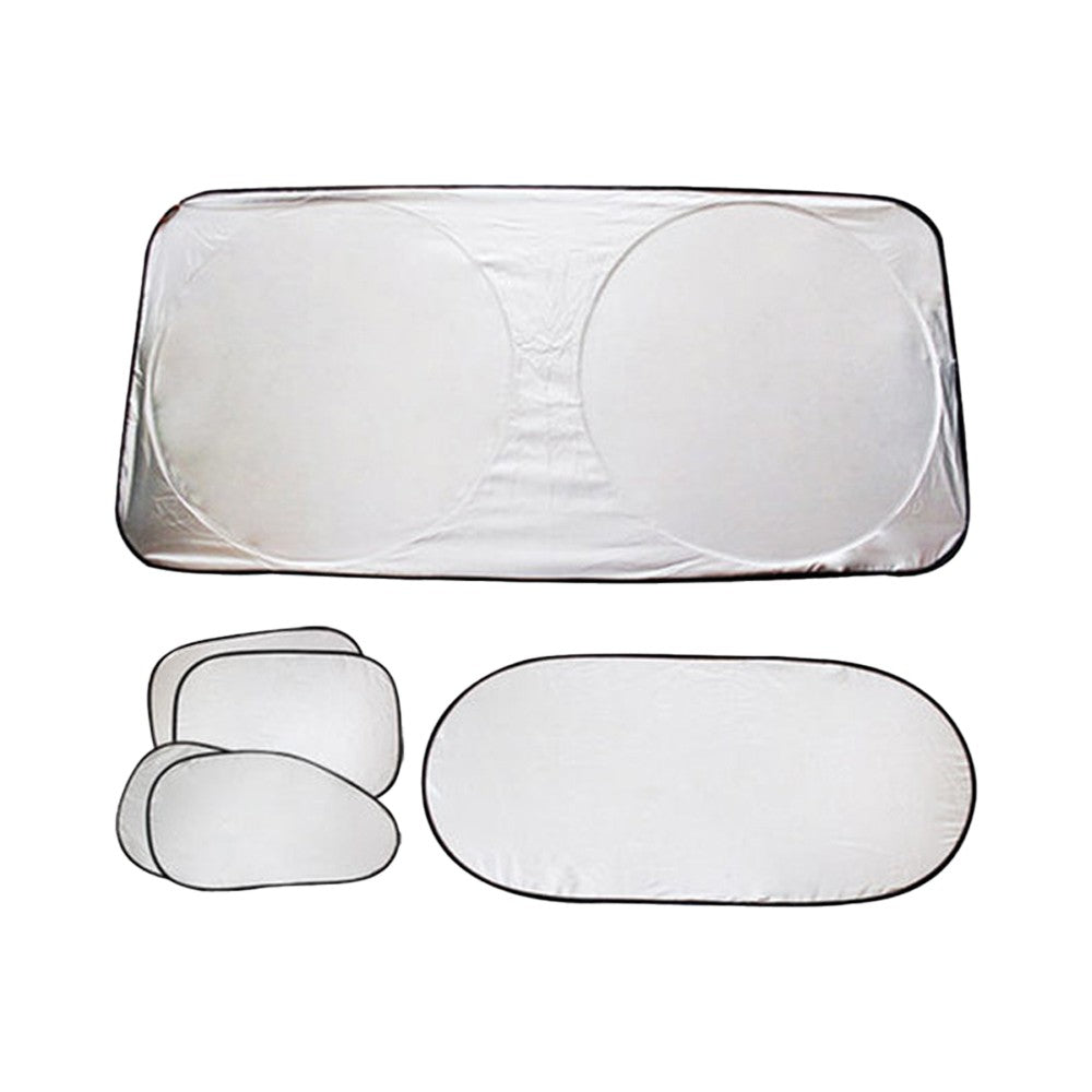6-Piece Car Windshield Sun Shade Set for Side Window Front and Rear Windshield