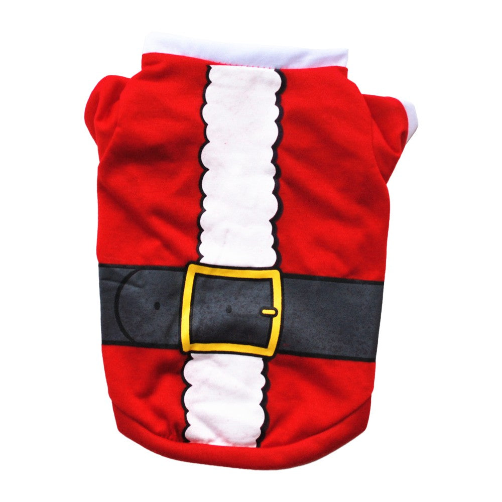 3Pcs Christmas Printed Dog Apparel Dog Vest T-Shirt Puppy Costume Coat - L