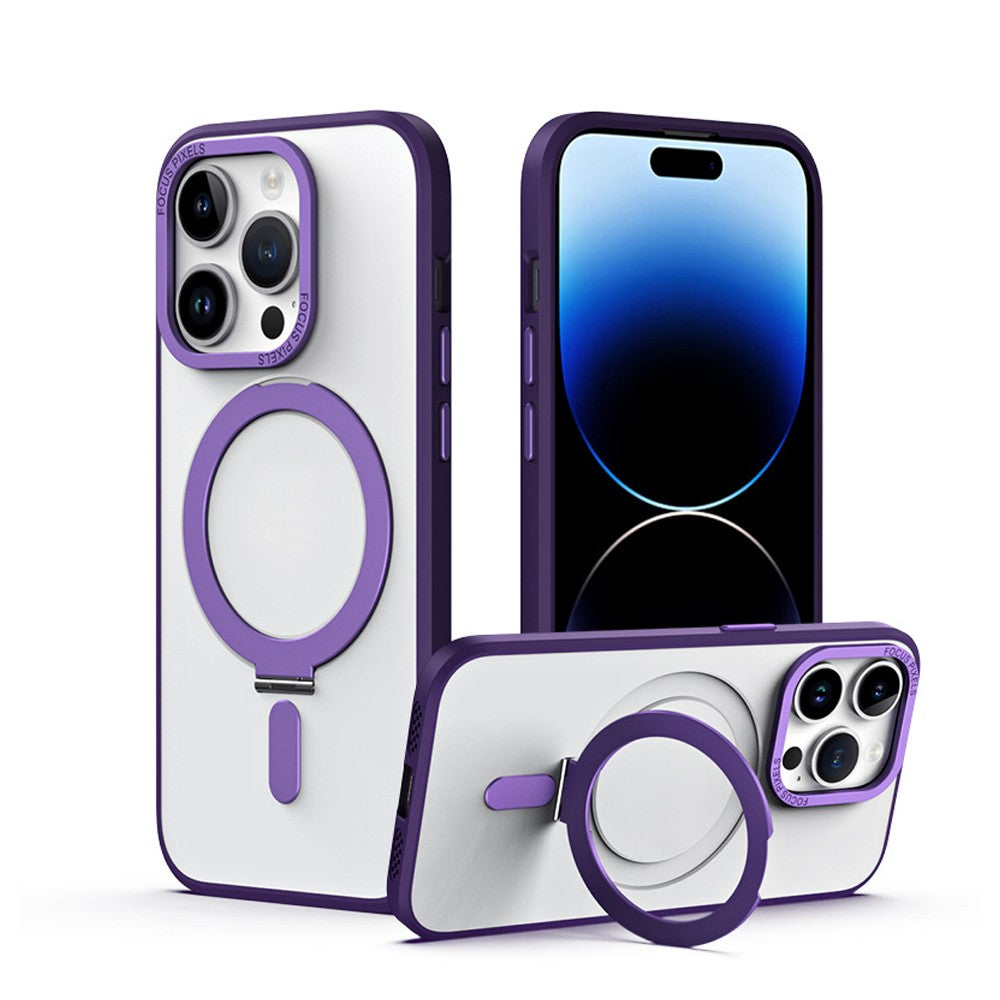 For iPhone 15 Pro Magnetic Phone Case Shockproof Phone Protective Cover