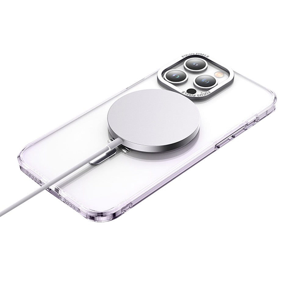 For iPhone 15 Plus Magnetic Phone Case Shockproof Phone Protective Cover