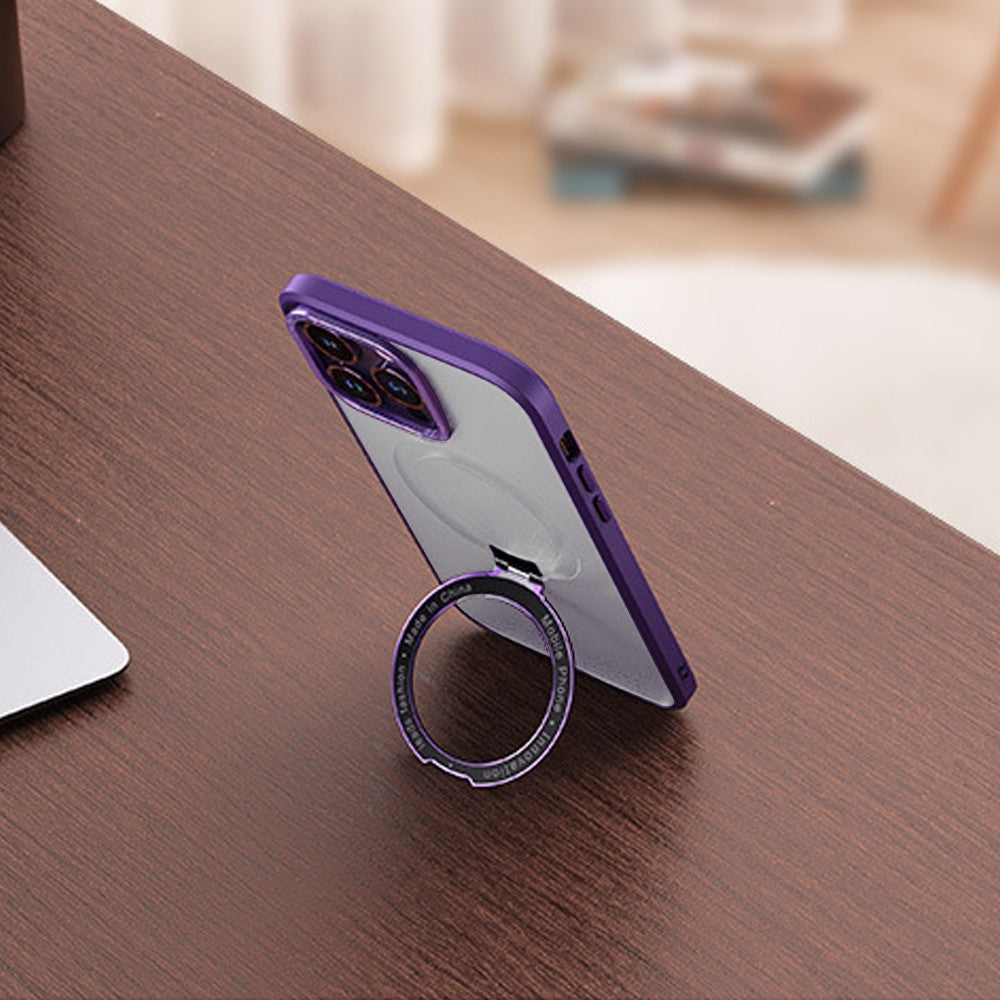 For iPhone 15 Plus Magnetic Phone Case Shockproof Phone Protective Cover