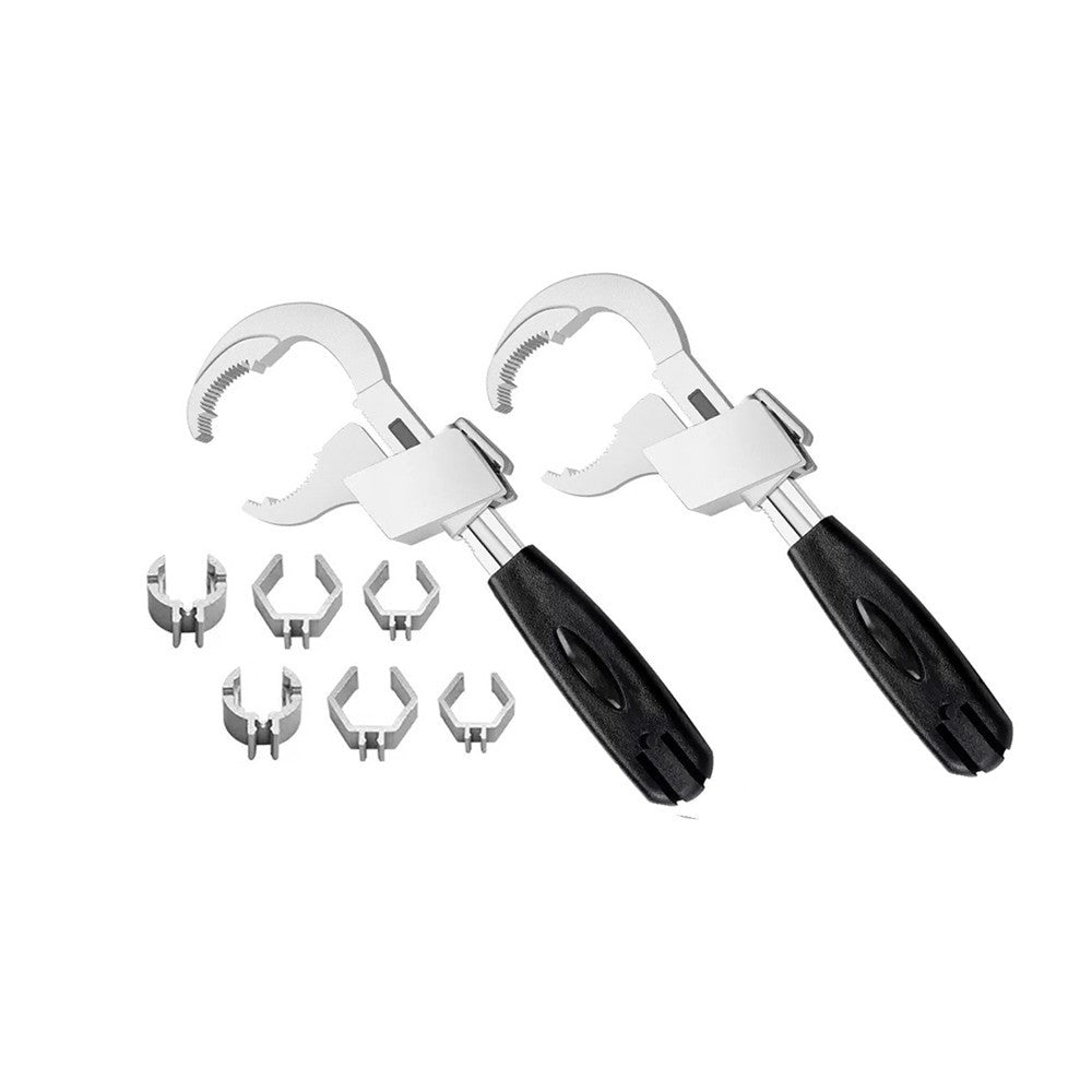 2X Universal Adjustable Double Ended Wrench Multifunctional Bathroom Wrench Tool