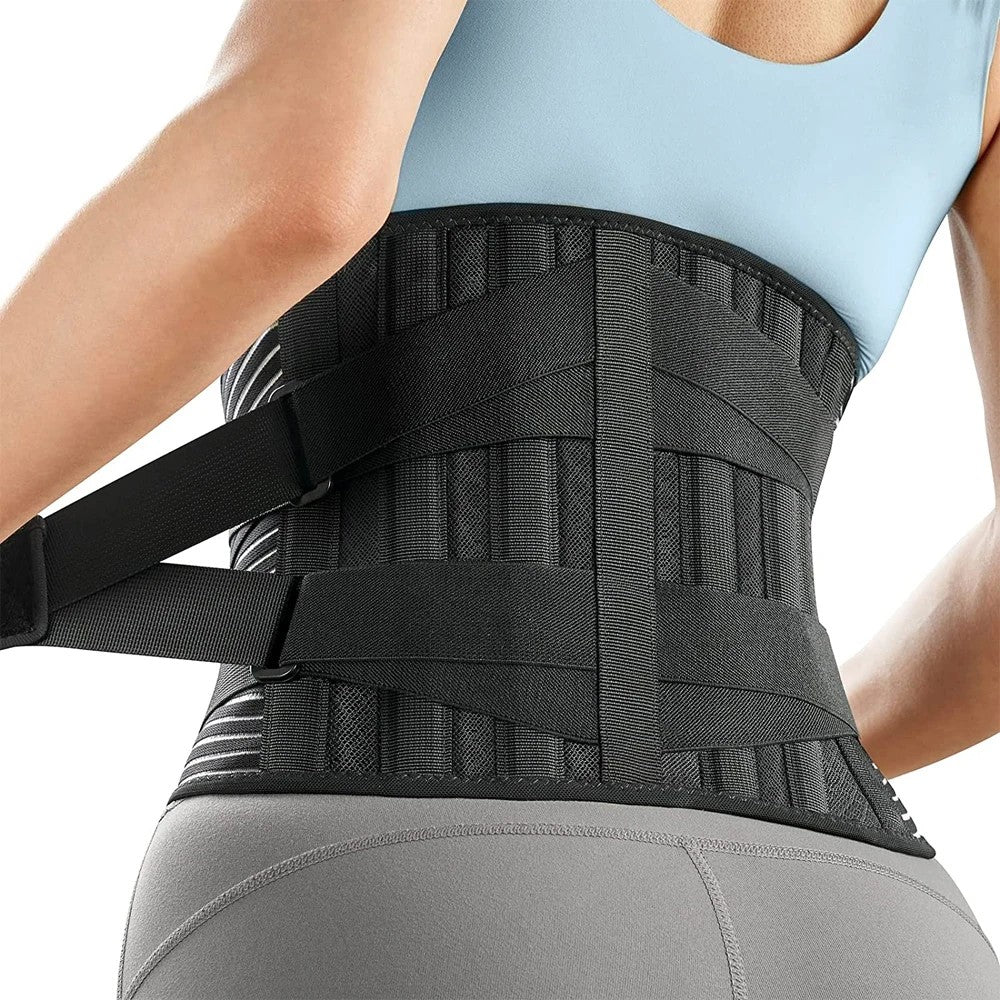 Back Brace Waist Support Belt Lumbar Support Belt for Men Women - S